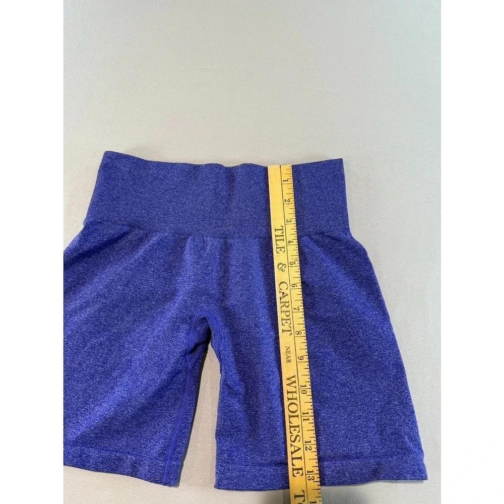 NVGTN‎ Seamless Biker Shorts Blue Womens Small High Waisted Gym